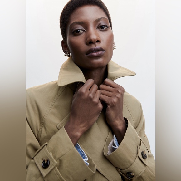 Mango Double-Breasted Trench Coat - Picture 4 of 6